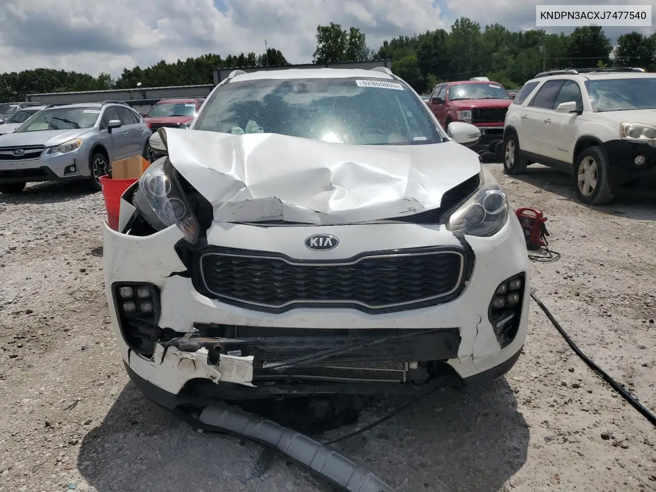 2018 Kia Sportage Ex VIN: KNDPN3ACXJ7477540 Lot: 62860005