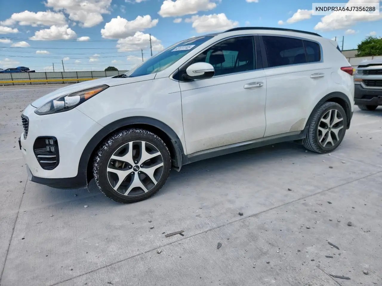 2018 Kia Sportage Sx VIN: KNDPR3A64J7356288 Lot: 63127745