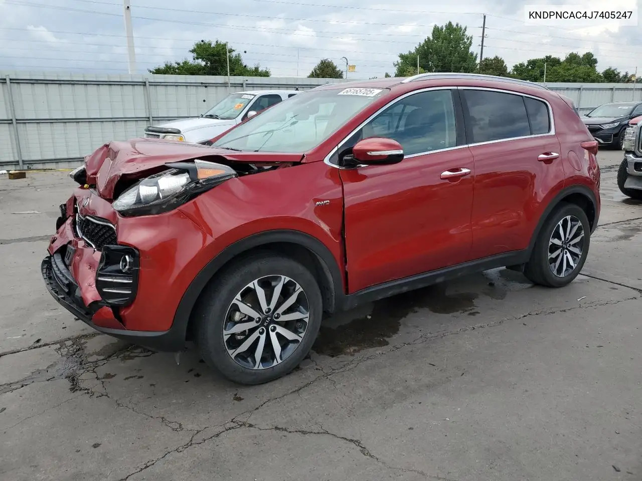 2018 Kia Sportage Ex VIN: KNDPNCAC4J7405247 Lot: 66165705