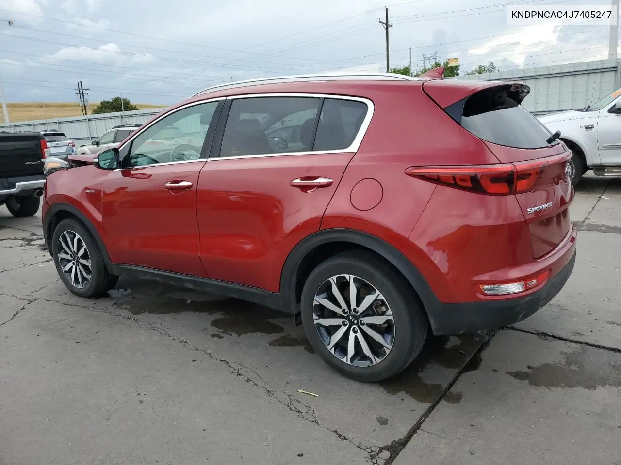 2018 Kia Sportage Ex VIN: KNDPNCAC4J7405247 Lot: 66165705