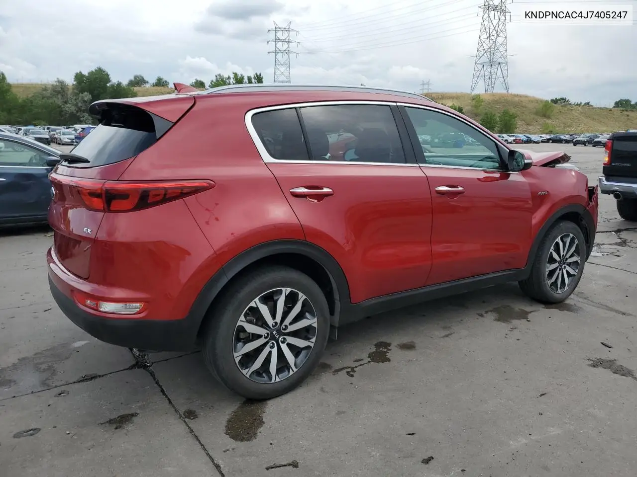2018 Kia Sportage Ex VIN: KNDPNCAC4J7405247 Lot: 66165705