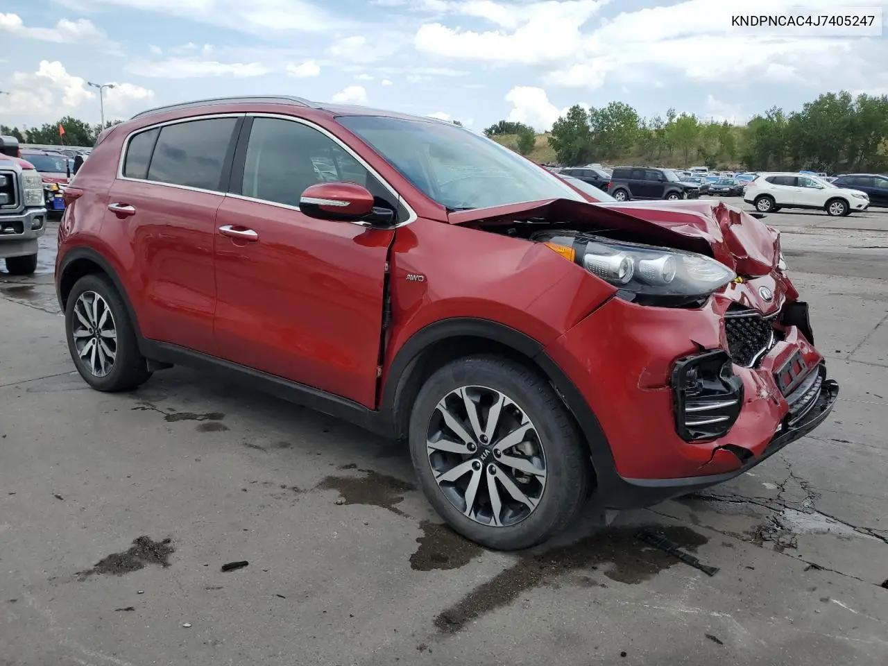 2018 Kia Sportage Ex VIN: KNDPNCAC4J7405247 Lot: 66165705