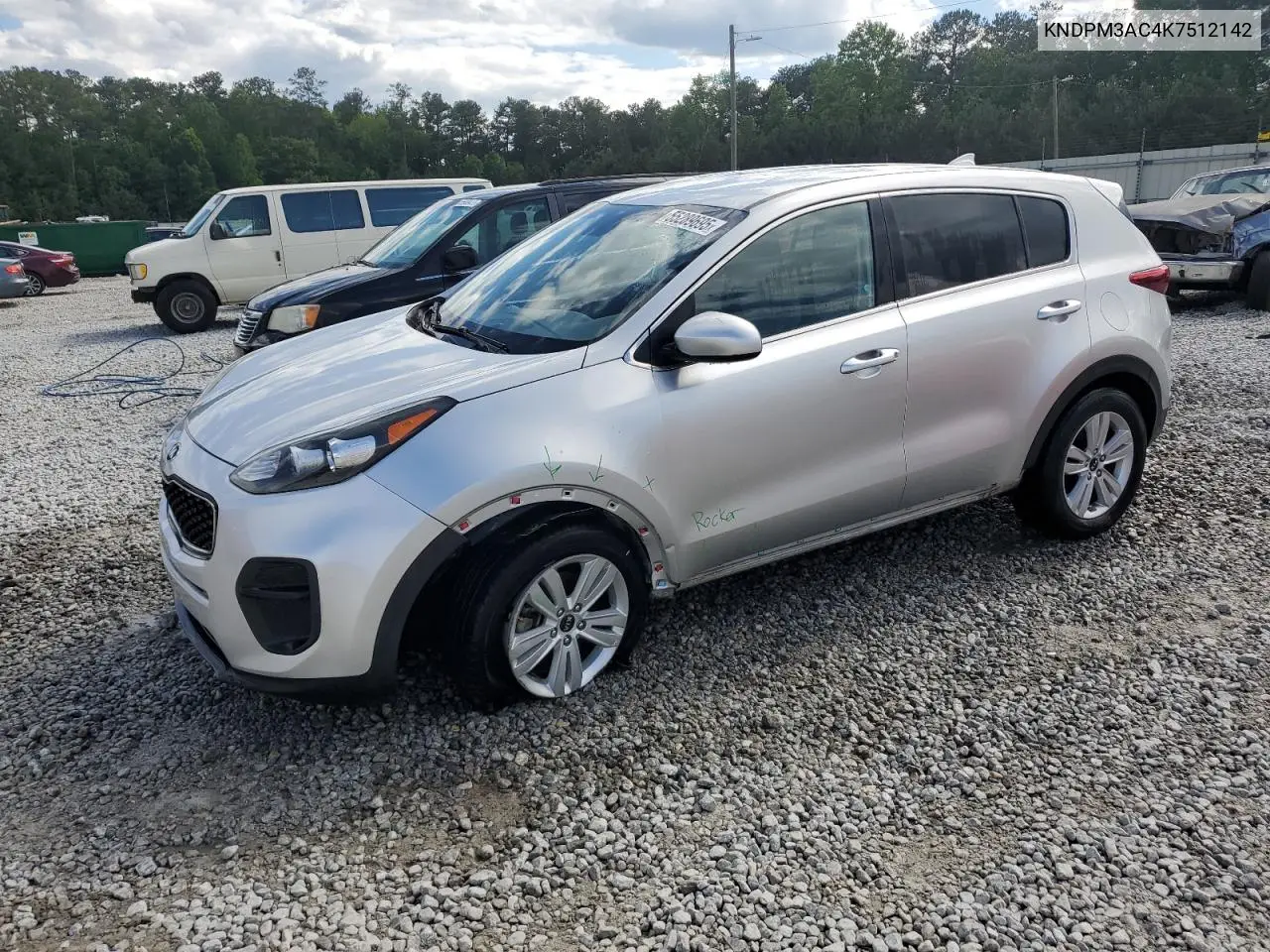2019 Kia Sportage Lx VIN: KNDPM3AC4K7512142 Lot: 55289695