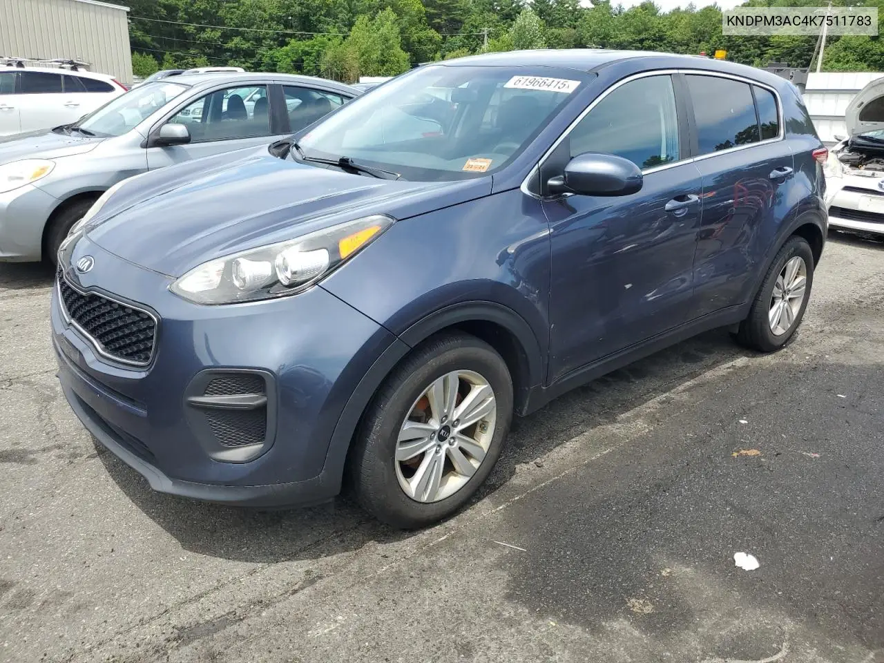 2019 Kia Sportage Lx VIN: KNDPM3AC4K7511783 Lot: 61966415