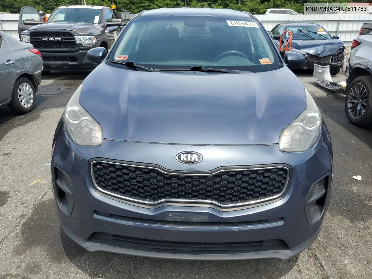 2019 Kia Sportage Lx VIN: KNDPM3AC4K7511783 Lot: 61966415