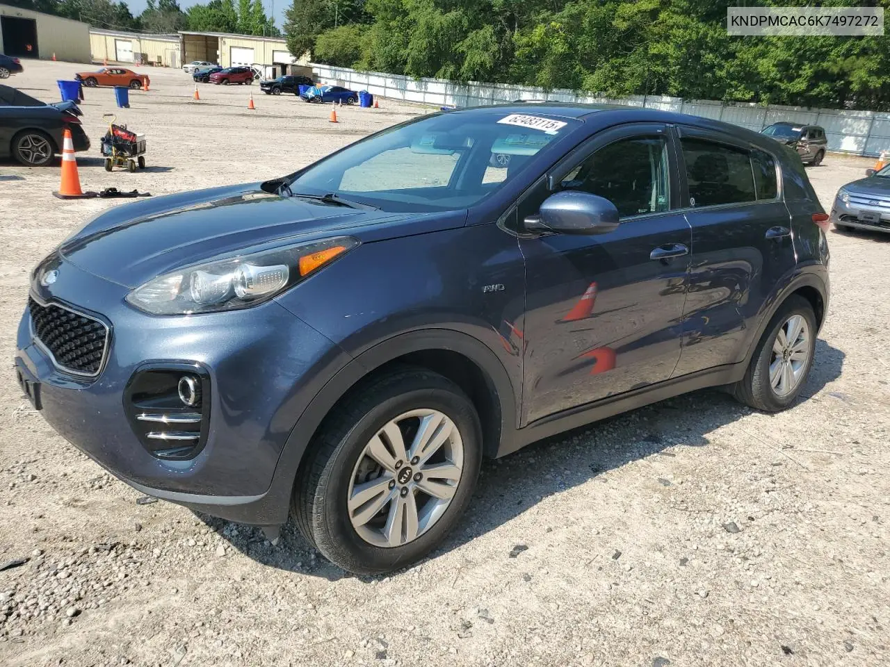 2019 Kia Sportage Lx VIN: KNDPMCAC6K7497272 Lot: 62483115