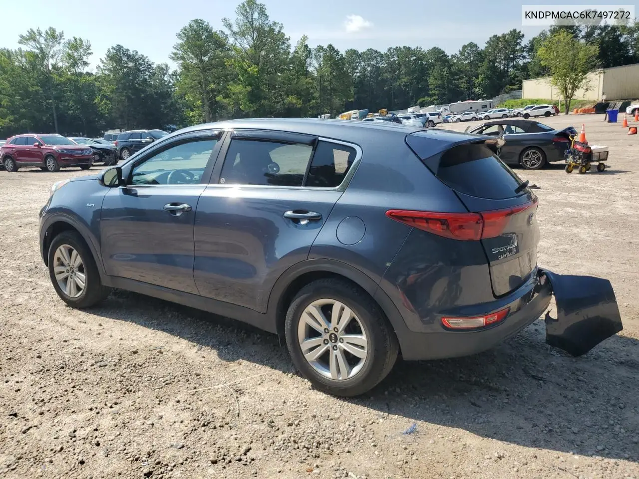 2019 Kia Sportage Lx VIN: KNDPMCAC6K7497272 Lot: 62483115