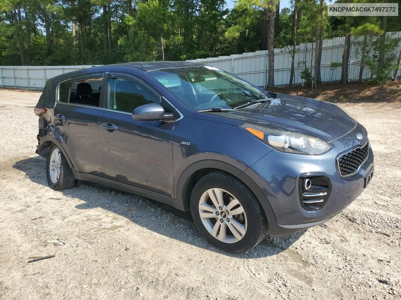 2019 Kia Sportage Lx VIN: KNDPMCAC6K7497272 Lot: 62483115