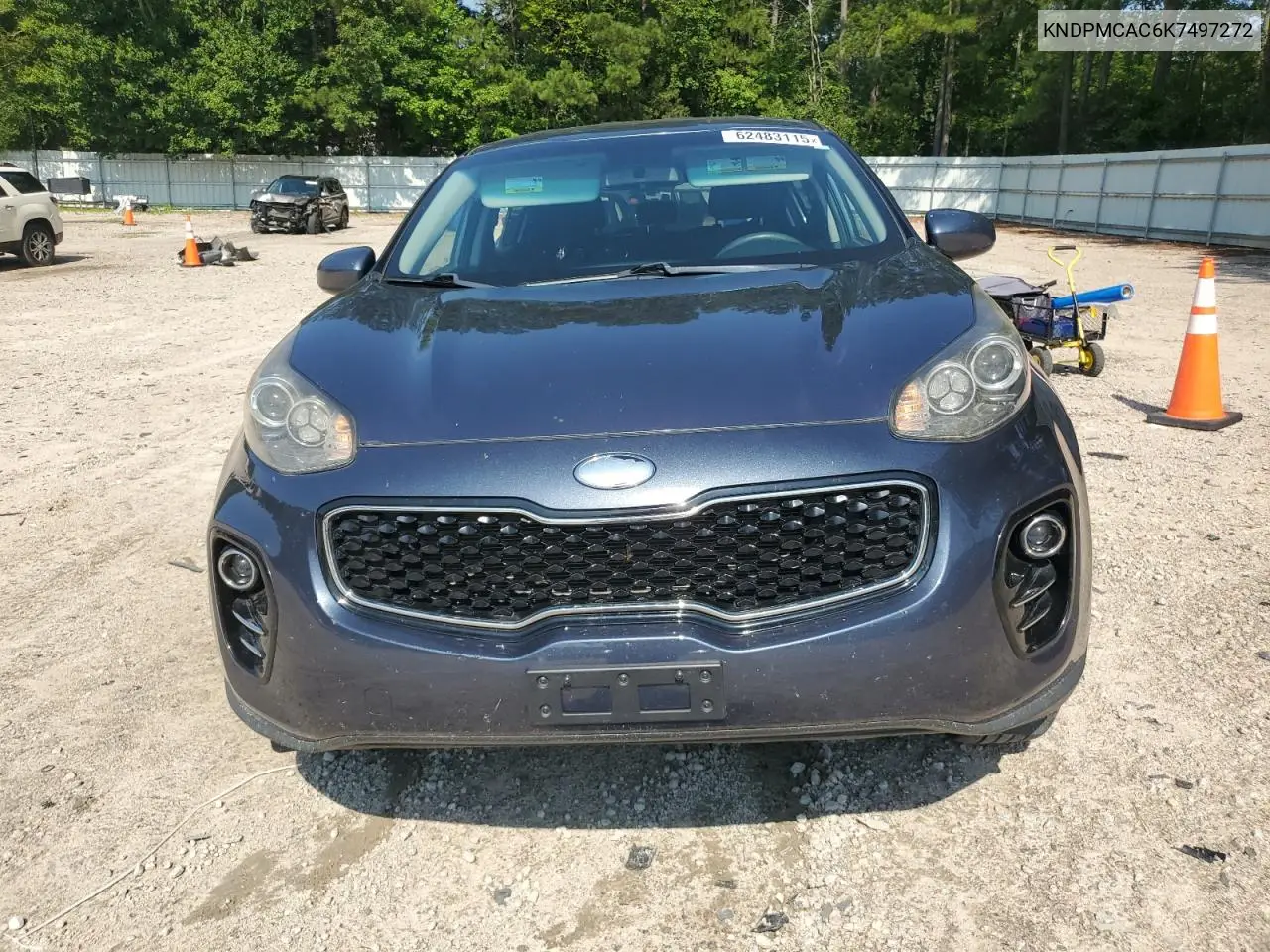 2019 Kia Sportage Lx VIN: KNDPMCAC6K7497272 Lot: 62483115