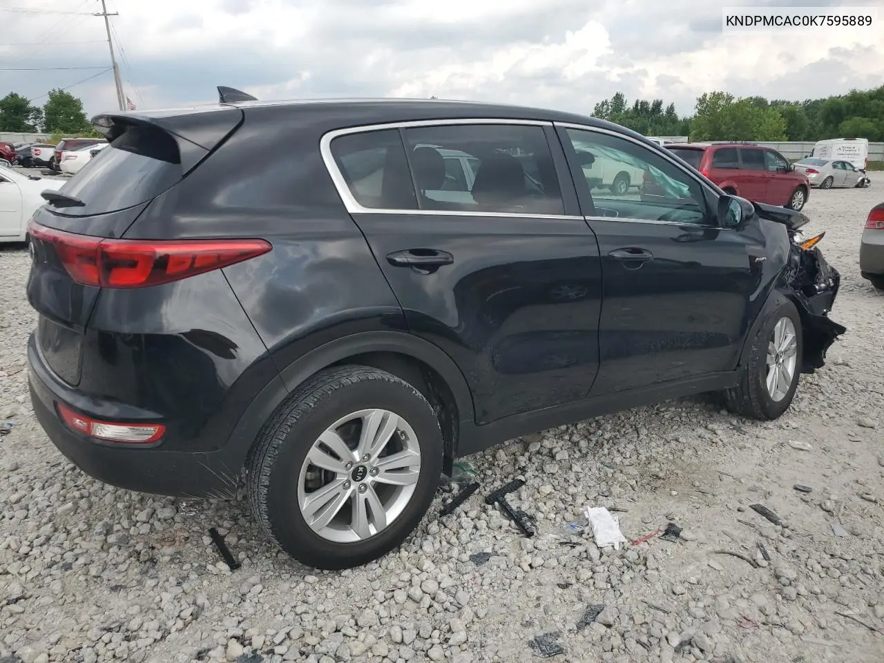2019 Kia Sportage Lx VIN: KNDPMCAC0K7595889 Lot: 62744455