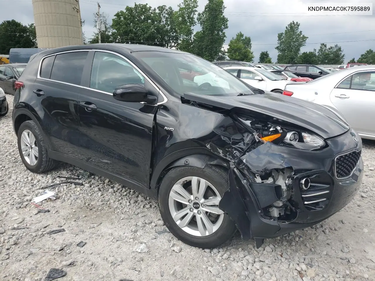 2019 Kia Sportage Lx VIN: KNDPMCAC0K7595889 Lot: 62744455