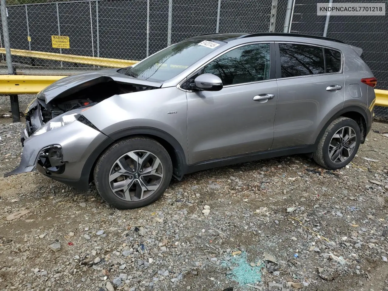 2020 Kia Sportage Ex VIN: KNDPNCAC5L7701218 Lot: 51420145
