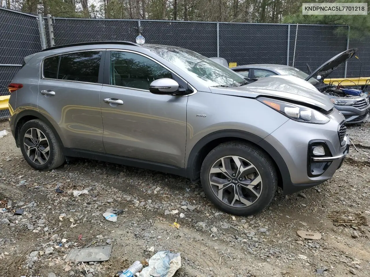 2020 Kia Sportage Ex VIN: KNDPNCAC5L7701218 Lot: 51420145