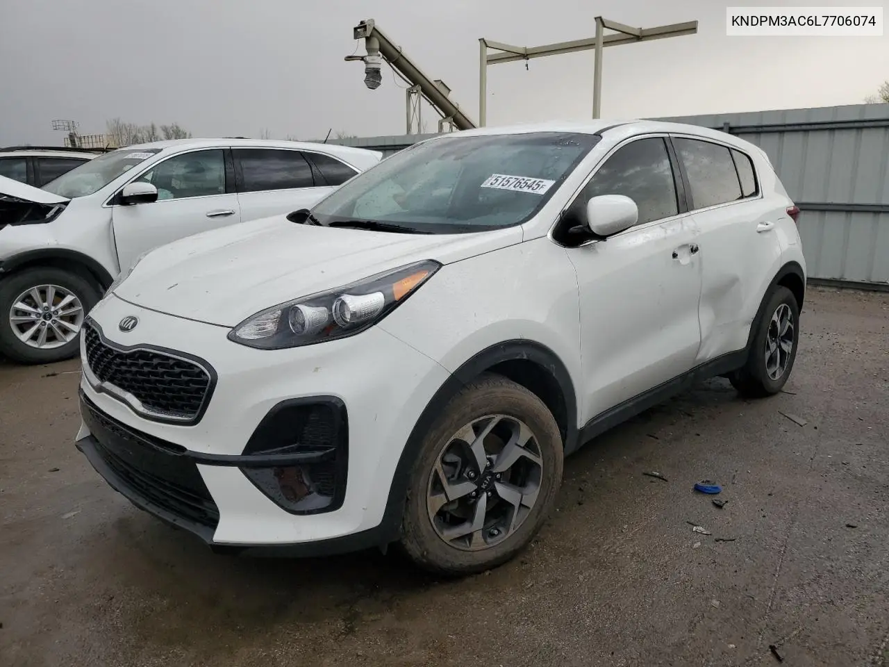 2020 Kia Sportage Lx VIN: KNDPM3AC6L7706074 Lot: 51576545