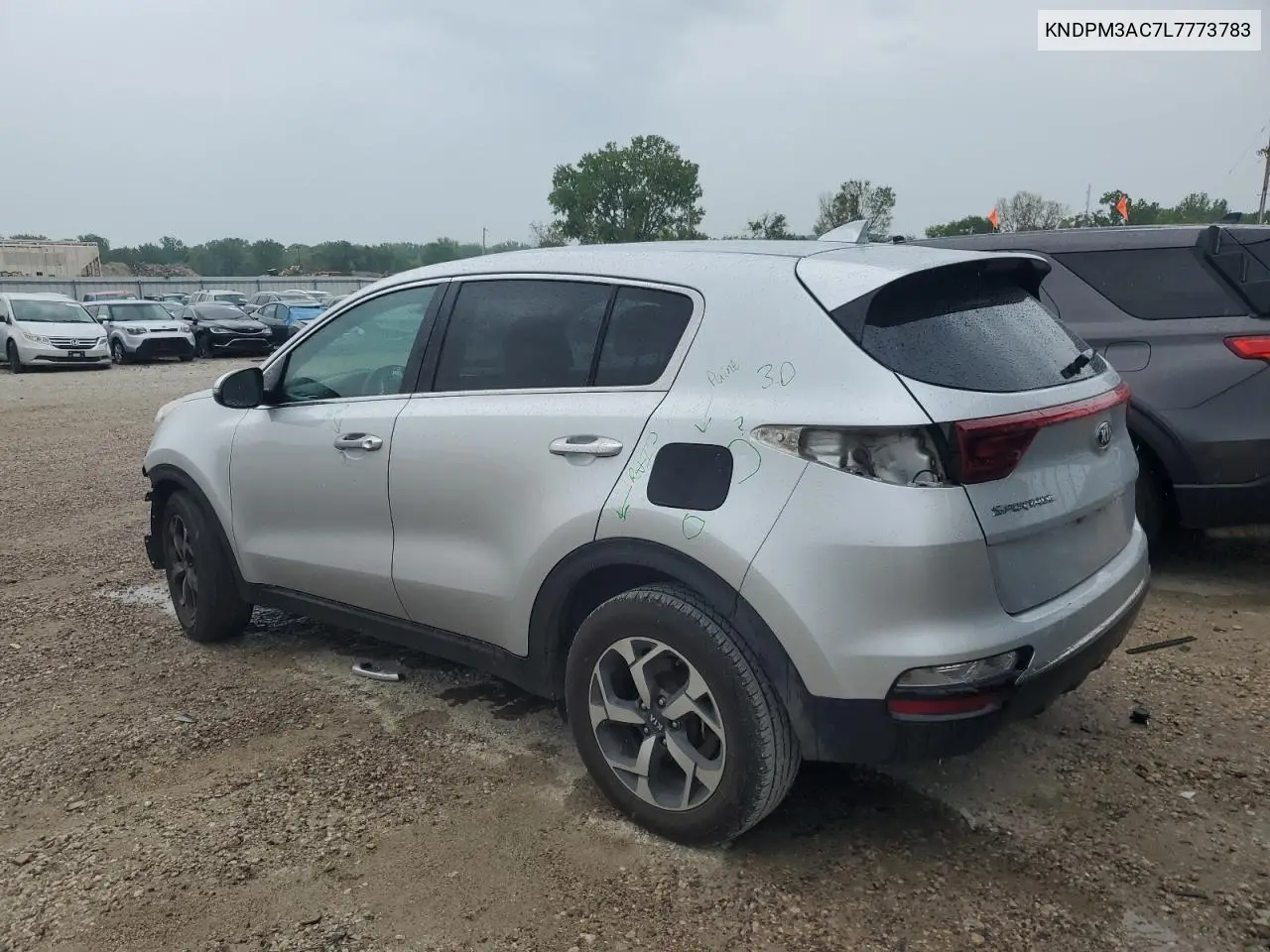 2020 Kia Sportage Lx VIN: KNDPM3AC7L7773783 Lot: 56216775