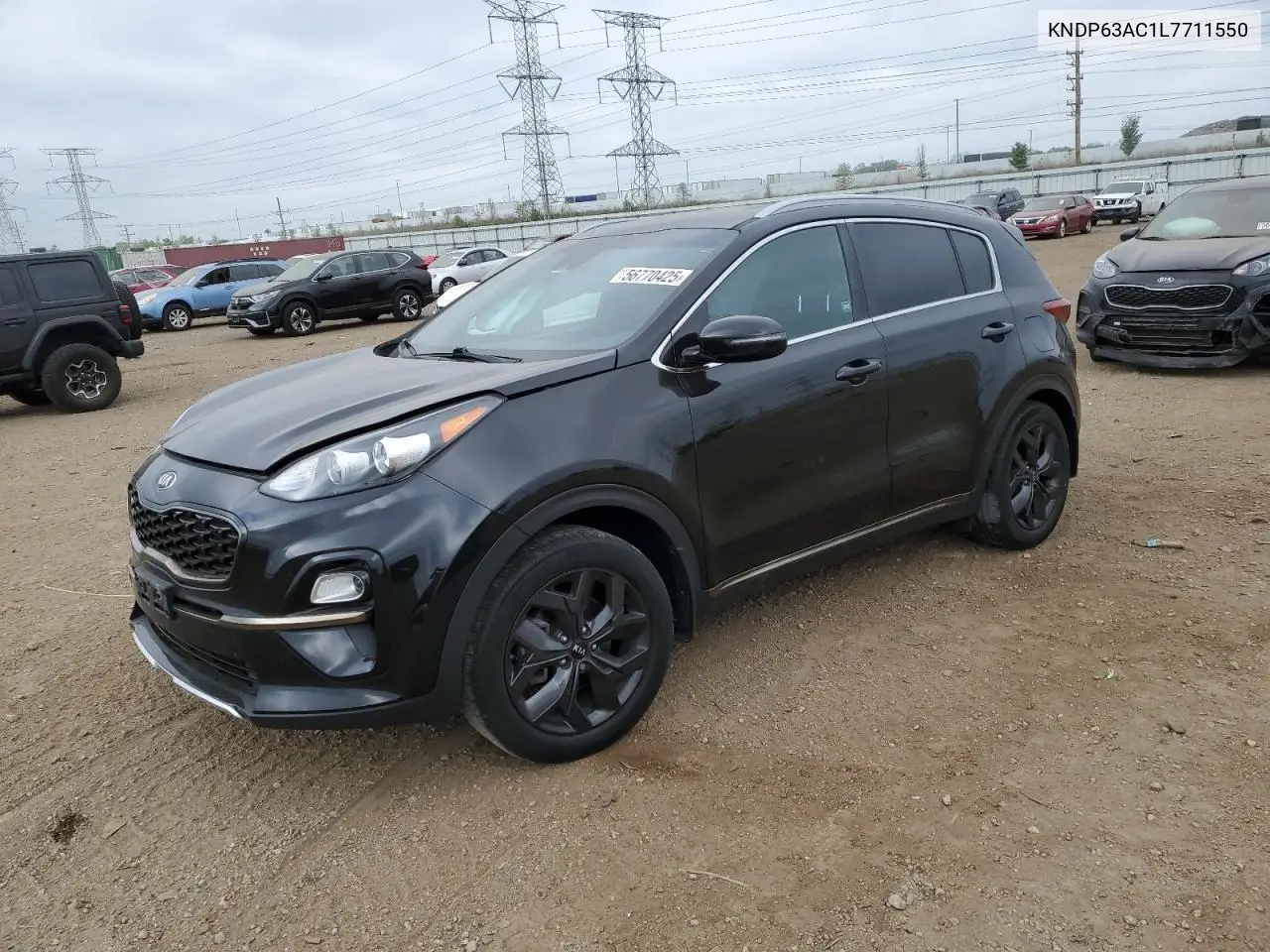2020 Kia Sportage S VIN: KNDP63AC1L7711550 Lot: 56770425