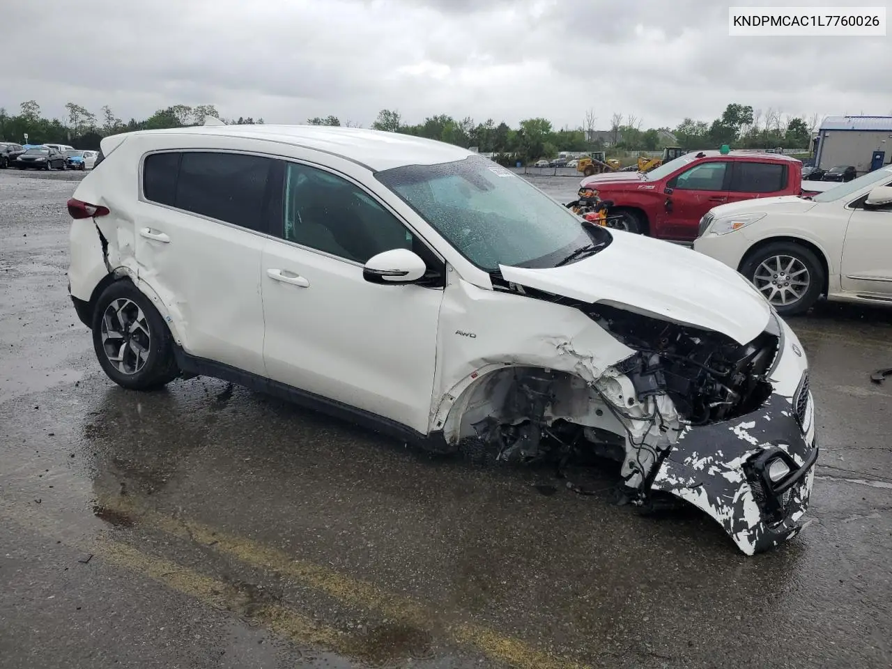 2020 Kia Sportage Lx VIN: KNDPMCAC1L7760026 Lot: 56970535