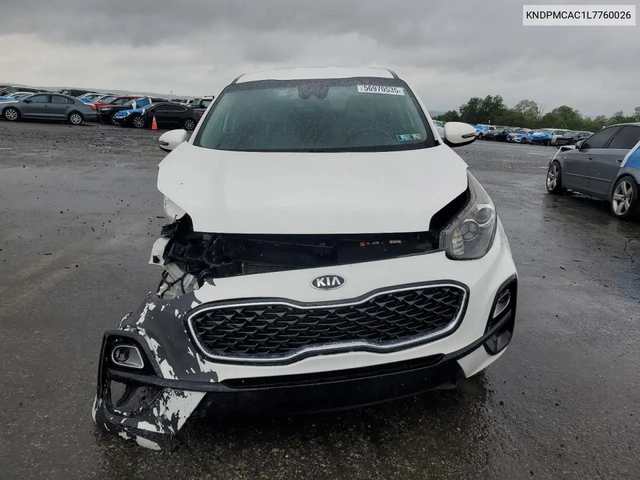 2020 Kia Sportage Lx VIN: KNDPMCAC1L7760026 Lot: 56970535
