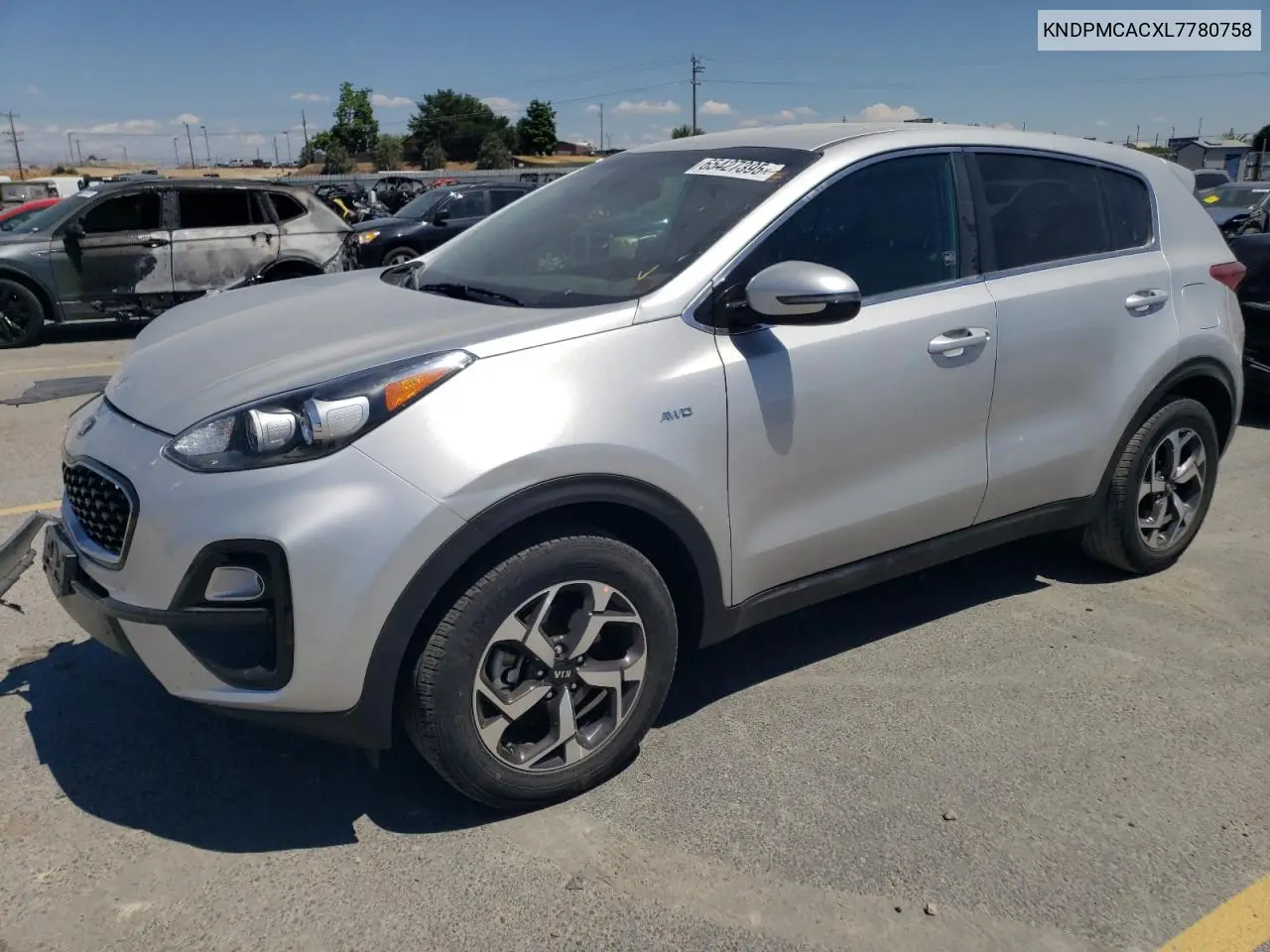 2020 Kia Sportage Lx VIN: KNDPMCACXL7780758 Lot: 65427395