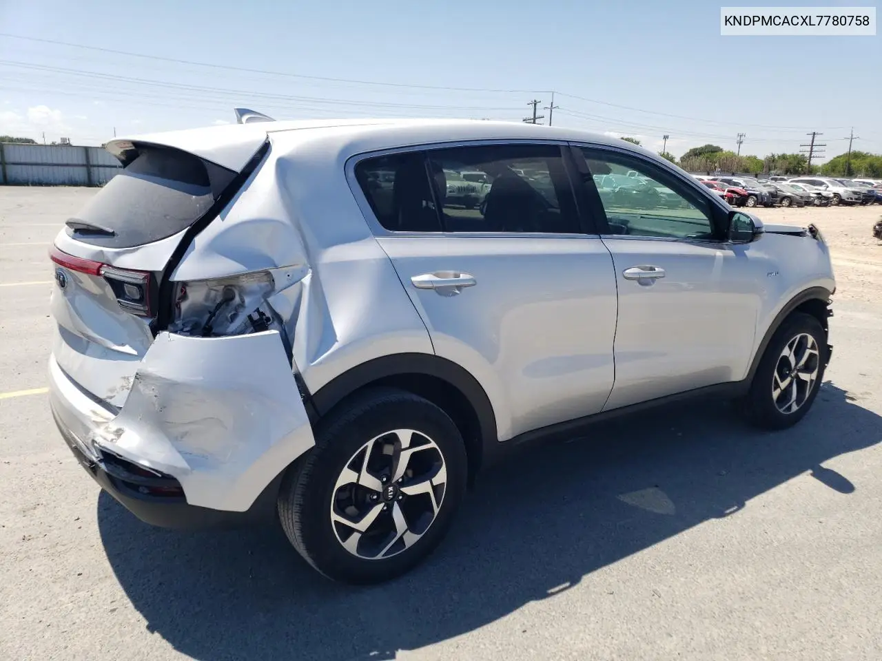 2020 Kia Sportage Lx VIN: KNDPMCACXL7780758 Lot: 65427395