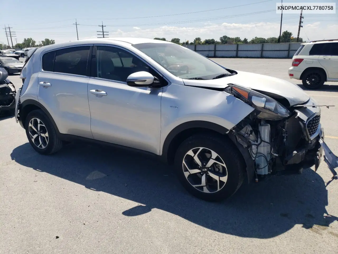 2020 Kia Sportage Lx VIN: KNDPMCACXL7780758 Lot: 65427395