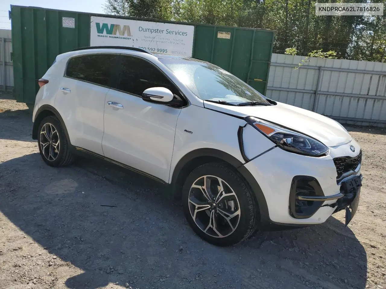 2020 Kia Sportage Sx VIN: KNDPRCA62L7816826 Lot: 66047375