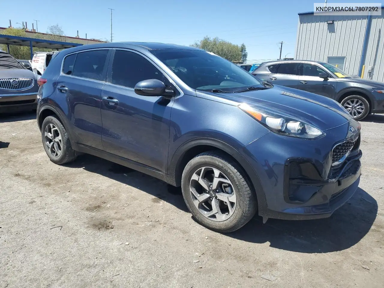 2020 Kia Sportage Lx VIN: KNDPM3AC6L7807292 Lot: 66210465