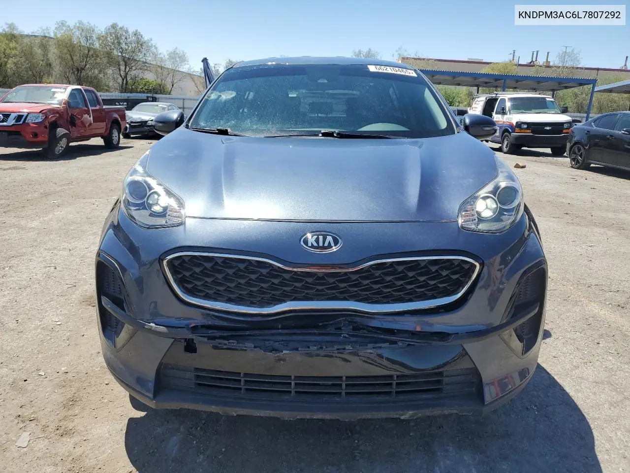 2020 Kia Sportage Lx VIN: KNDPM3AC6L7807292 Lot: 66210465
