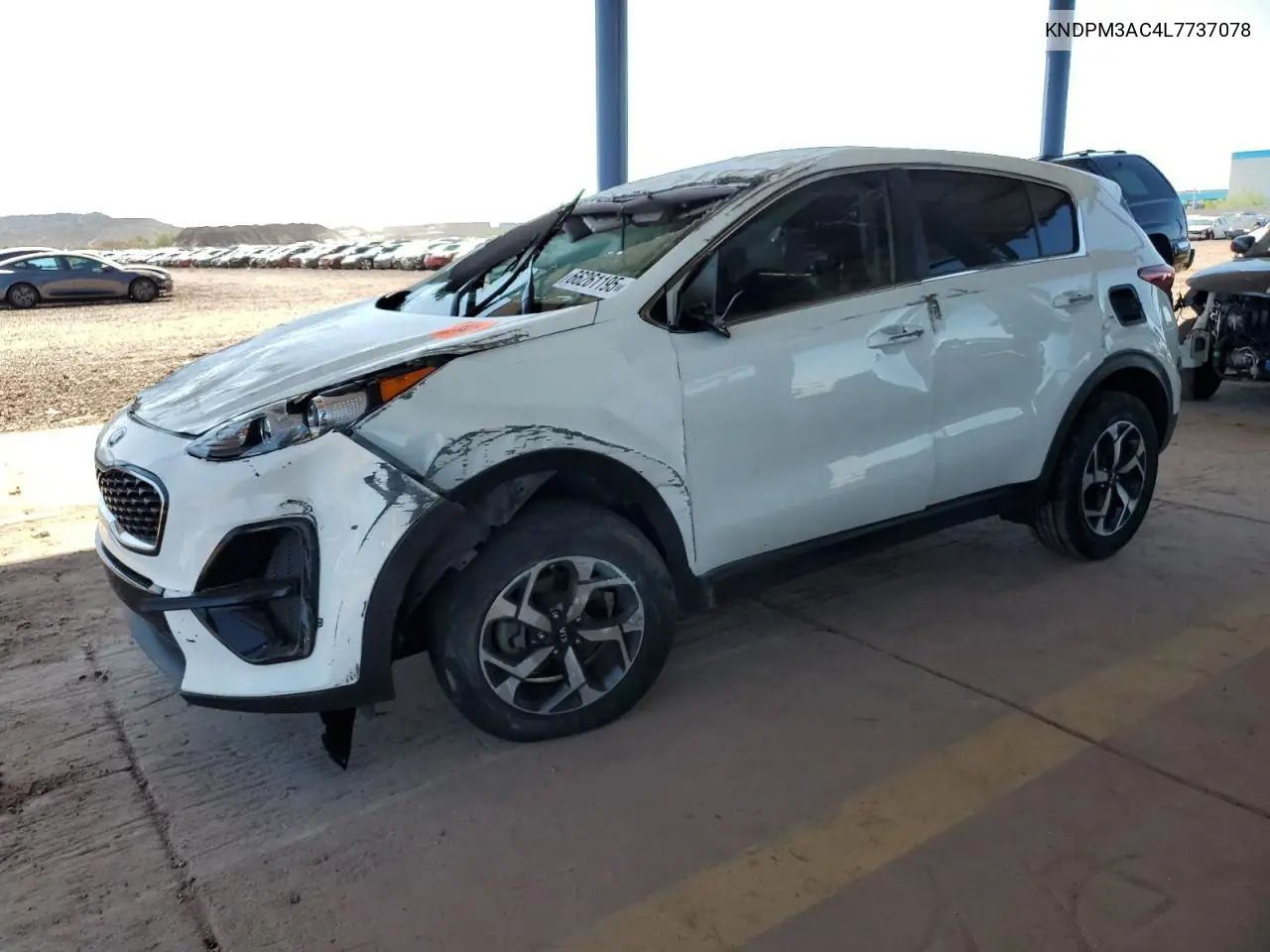 2020 Kia Sportage Lx VIN: KNDPM3AC4L7737078 Lot: 66261195