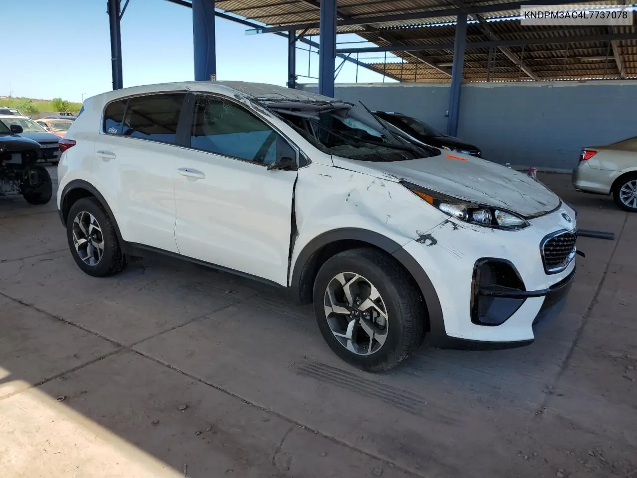 2020 Kia Sportage Lx VIN: KNDPM3AC4L7737078 Lot: 66261195