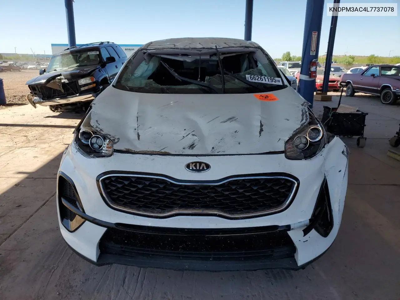 2020 Kia Sportage Lx VIN: KNDPM3AC4L7737078 Lot: 66261195