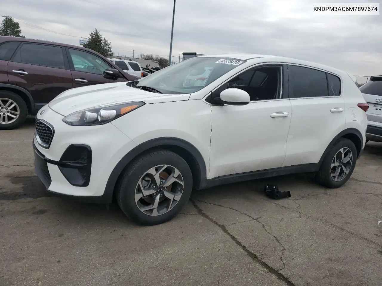 2021 Kia Sportage Lx VIN: KNDPM3AC6M7897674 Lot: 46676415