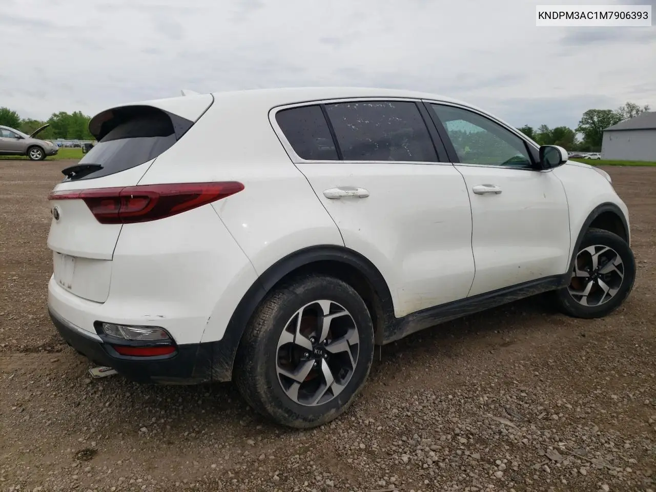 2021 Kia Sportage Lx VIN: KNDPM3AC1M7906393 Lot: 55636675