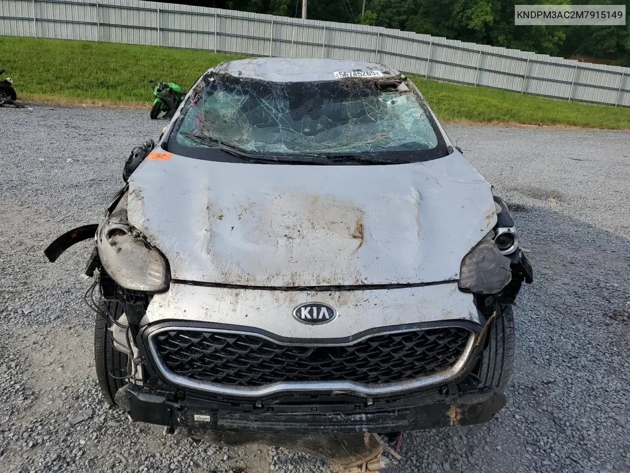 2021 Kia Sportage Lx VIN: KNDPM3AC2M7915149 Lot: 56745265