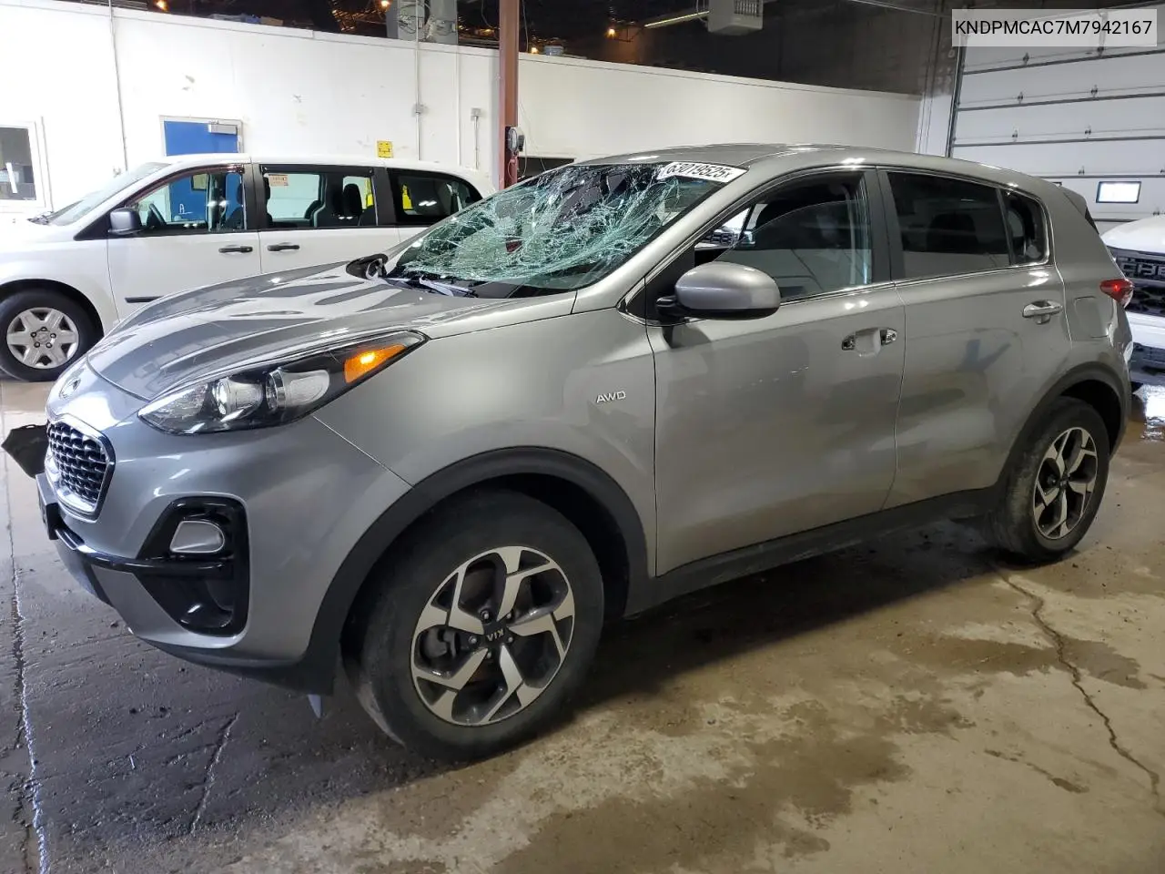2021 Kia Sportage Lx VIN: KNDPMCAC7M7942167 Lot: 63019525