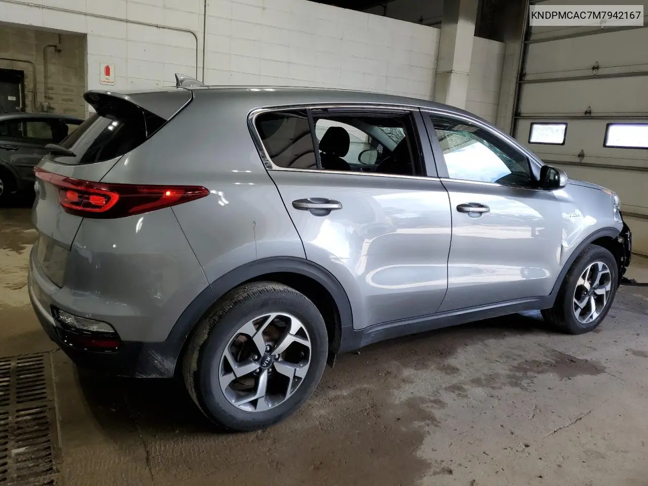 2021 Kia Sportage Lx VIN: KNDPMCAC7M7942167 Lot: 63019525