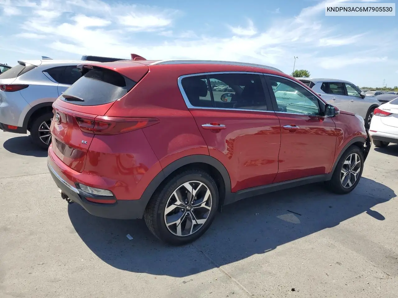 2021 Kia Sportage Ex VIN: KNDPN3AC6M7905530 Lot: 66221135
