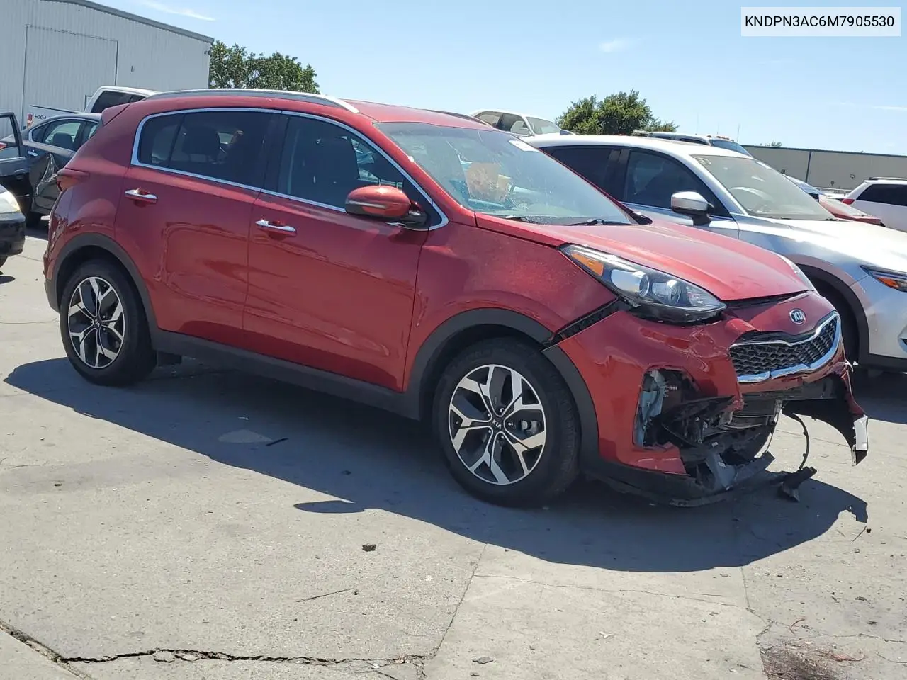 2021 Kia Sportage Ex VIN: KNDPN3AC6M7905530 Lot: 66221135