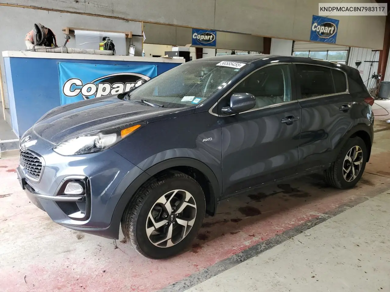 2022 Kia Sportage Lx VIN: KNDPMCAC8N7983117 Lot: 56585455