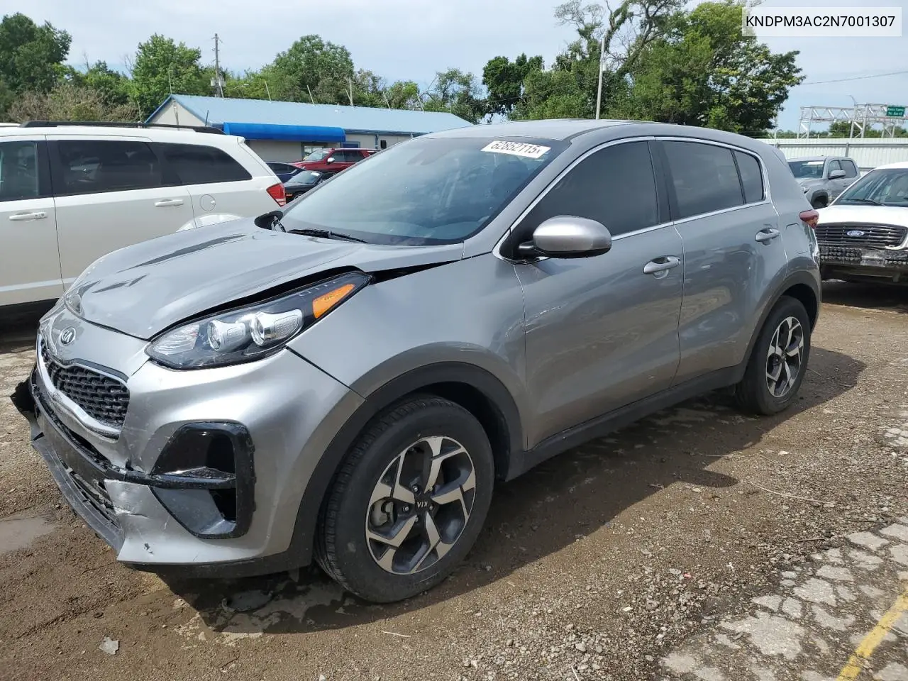2022 Kia Sportage Lx VIN: KNDPM3AC2N7001307 Lot: 62852115