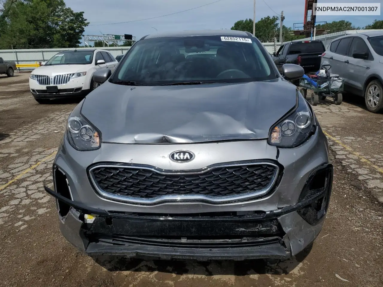 2022 Kia Sportage Lx VIN: KNDPM3AC2N7001307 Lot: 62852115