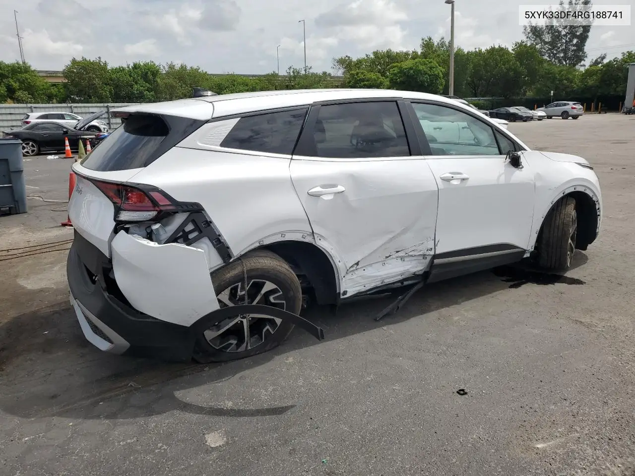 2024 Kia Sportage Ex VIN: 5XYK33DF4RG188741 Lot: 62748535