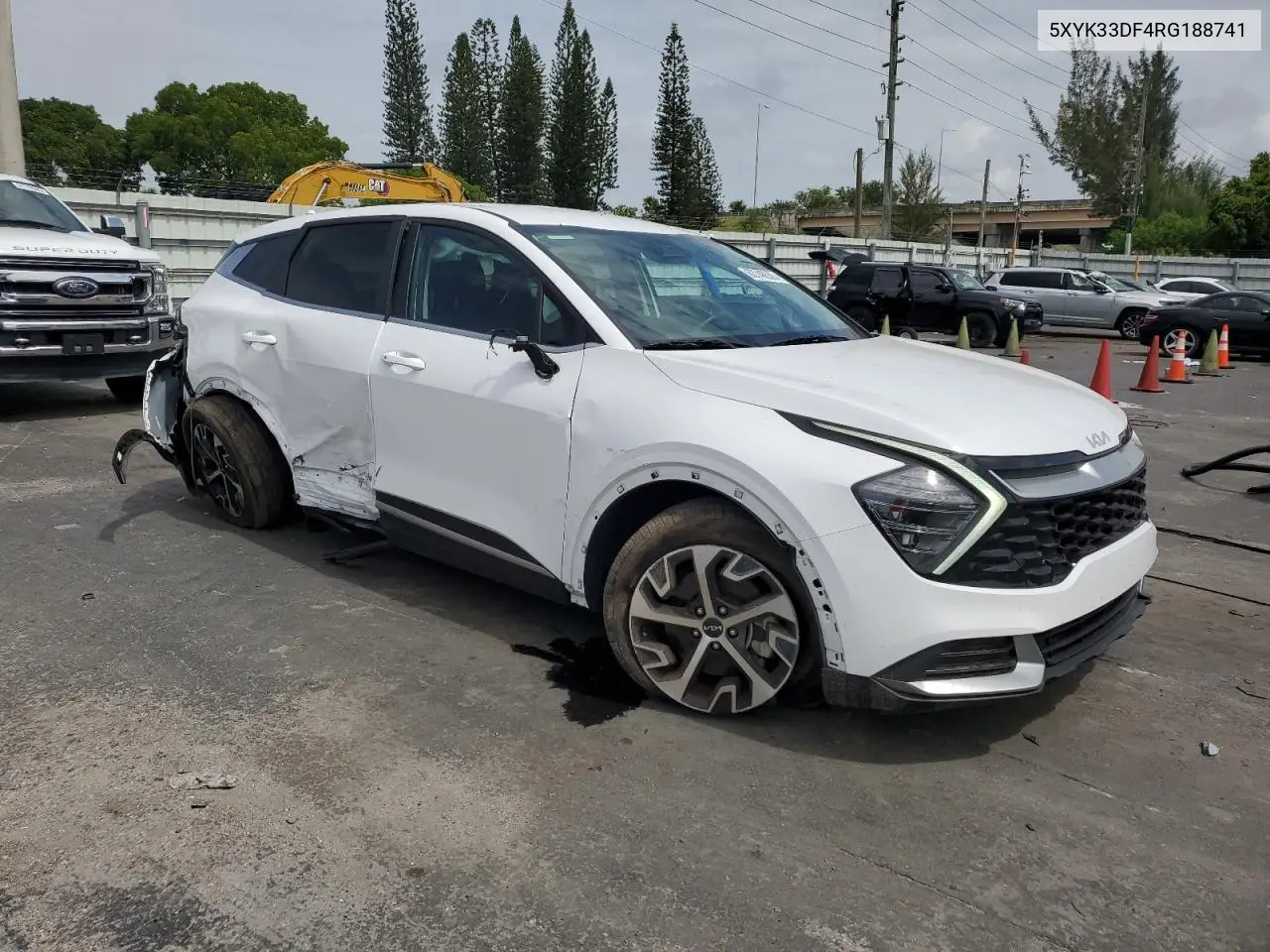 2024 Kia Sportage Ex VIN: 5XYK33DF4RG188741 Lot: 62748535
