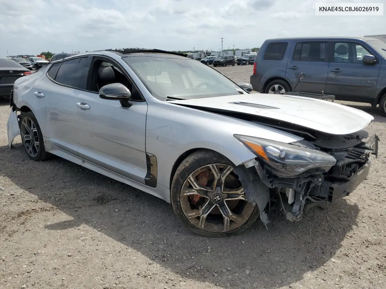 2018 Kia Stinger Gt1 VIN: KNAE45LC8J6026919 Lot: 53463685