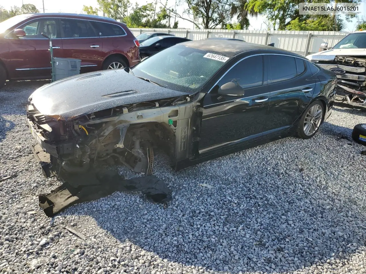2018 Kia Stinger VIN: KNAE15LA6J6015201 Lot: 62647135