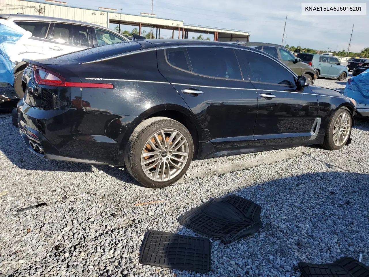 2018 Kia Stinger VIN: KNAE15LA6J6015201 Lot: 62647135