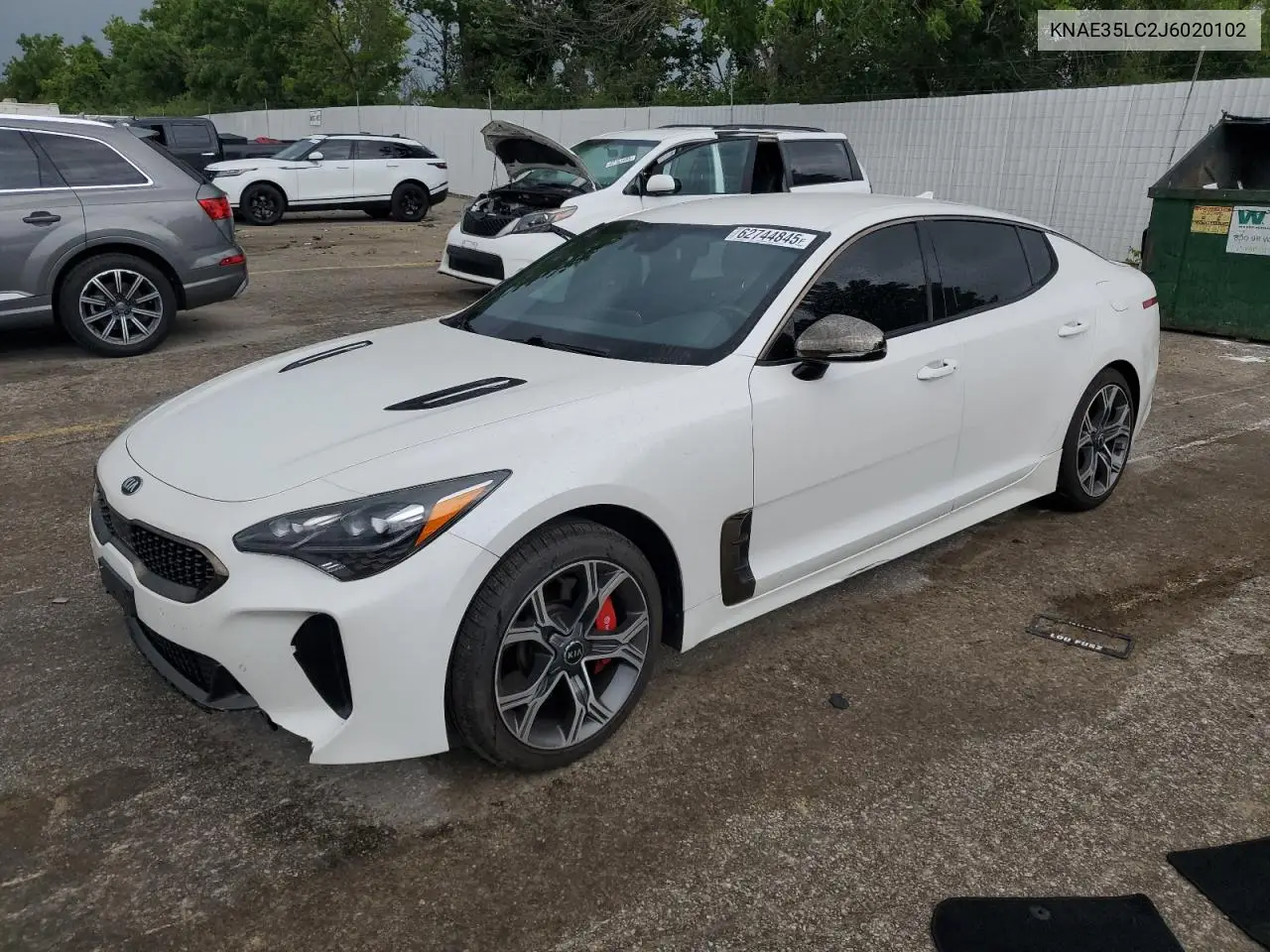 2018 Kia Stinger Gt VIN: KNAE35LC2J6020102 Lot: 62744845