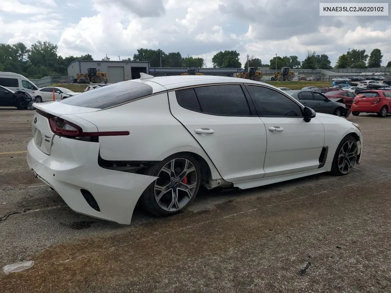 2018 Kia Stinger Gt VIN: KNAE35LC2J6020102 Lot: 62744845