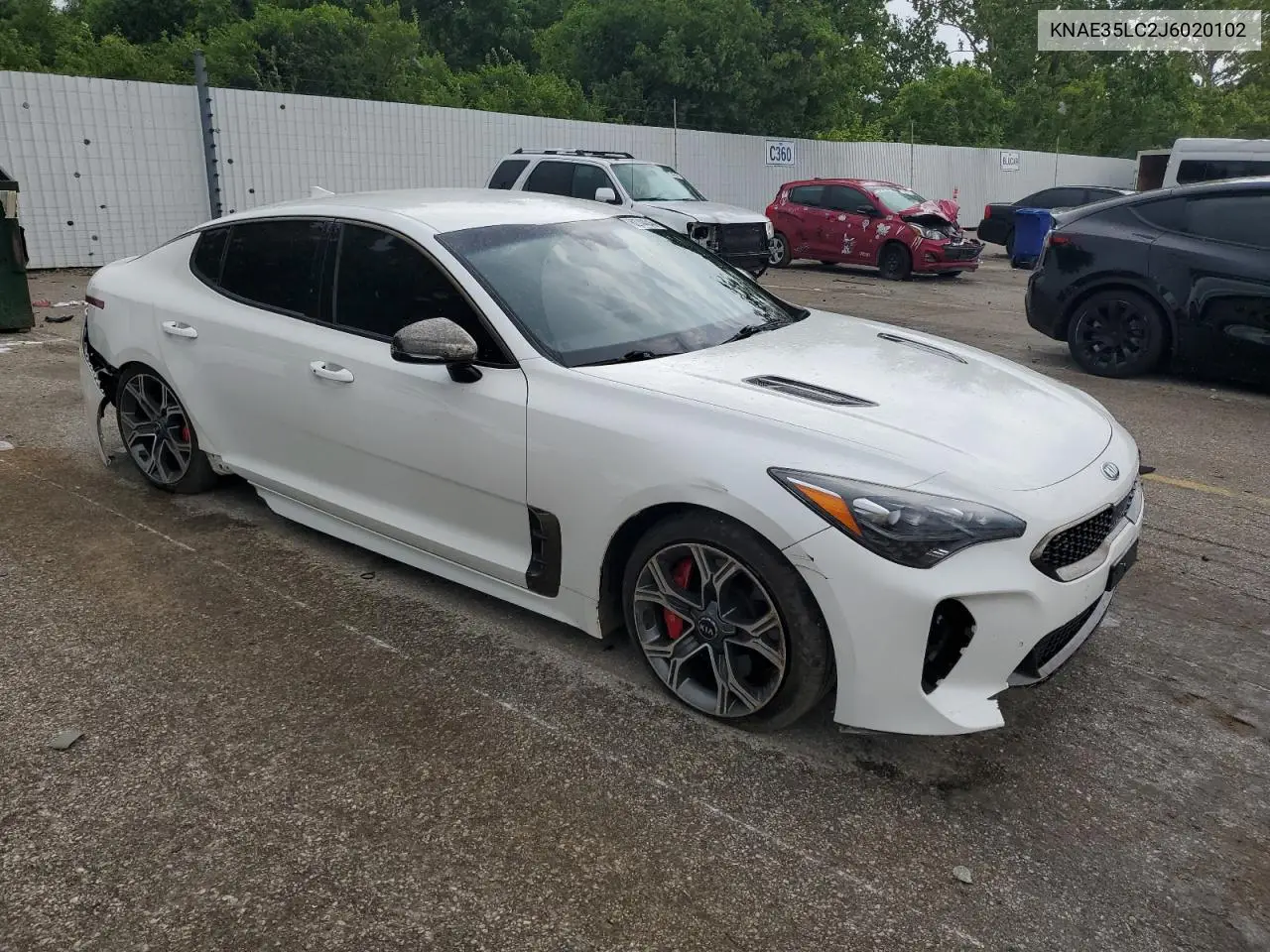 2018 Kia Stinger Gt VIN: KNAE35LC2J6020102 Lot: 62744845