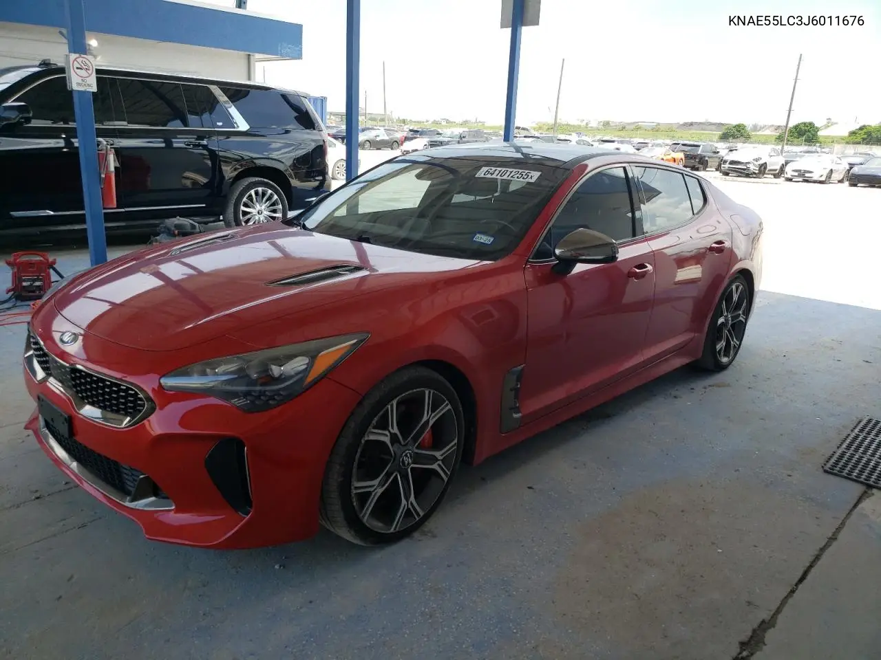 2018 Kia Stinger Gt2 VIN: KNAE55LC3J6011676 Lot: 64101255